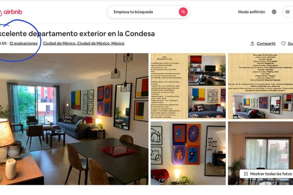 Excelente Departamento En La Condesa Lägenhet Mexico City Exteriör bild